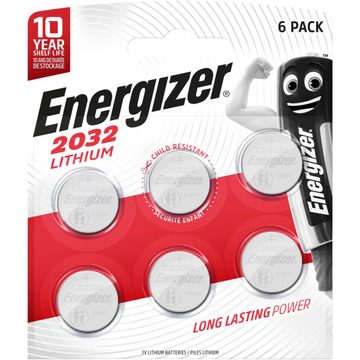 Energizer CR2032 Lithium Coin Cell Battery (Sold Single)